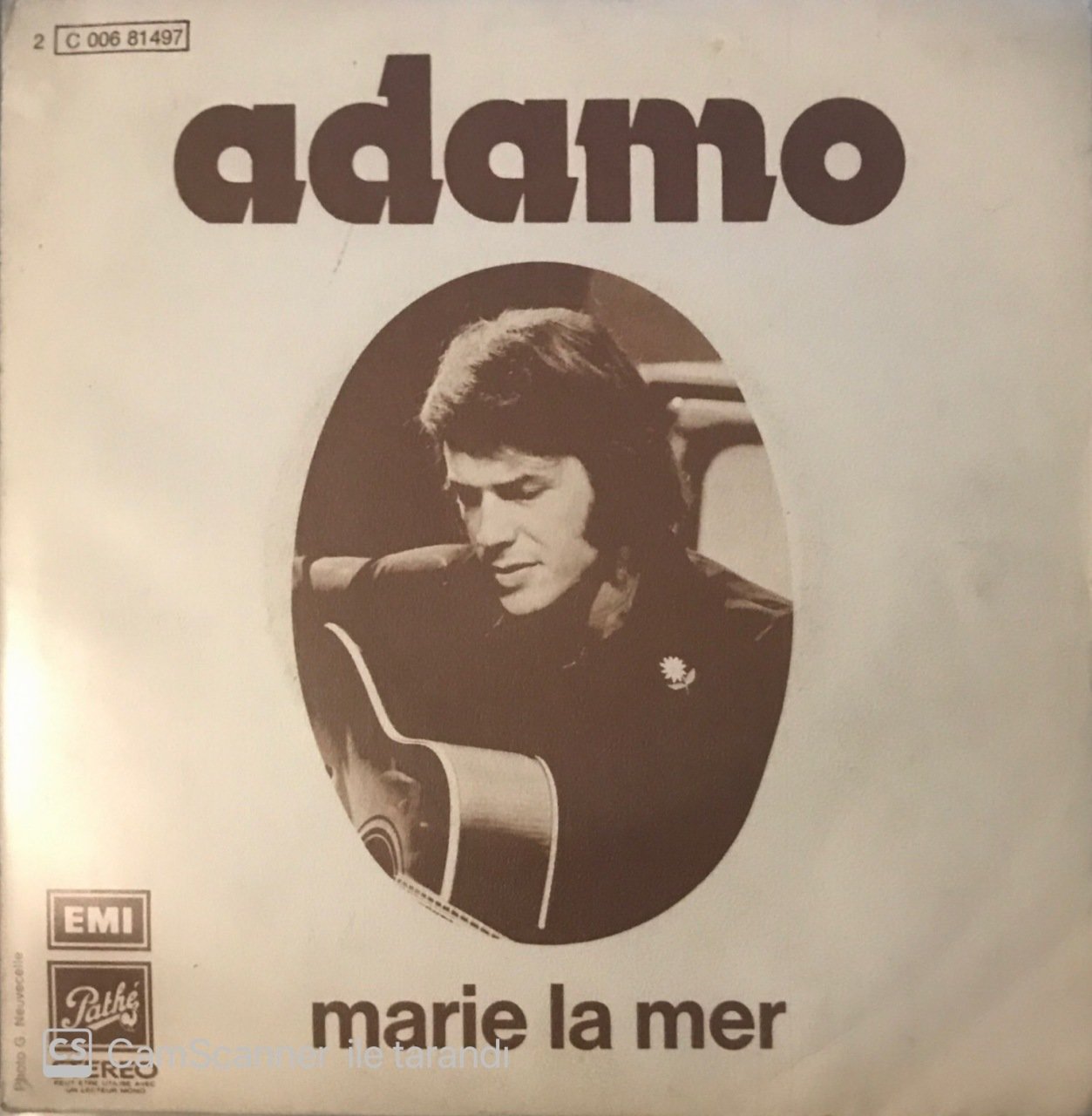 Salvatore Adamo Marie La Mer 45lik