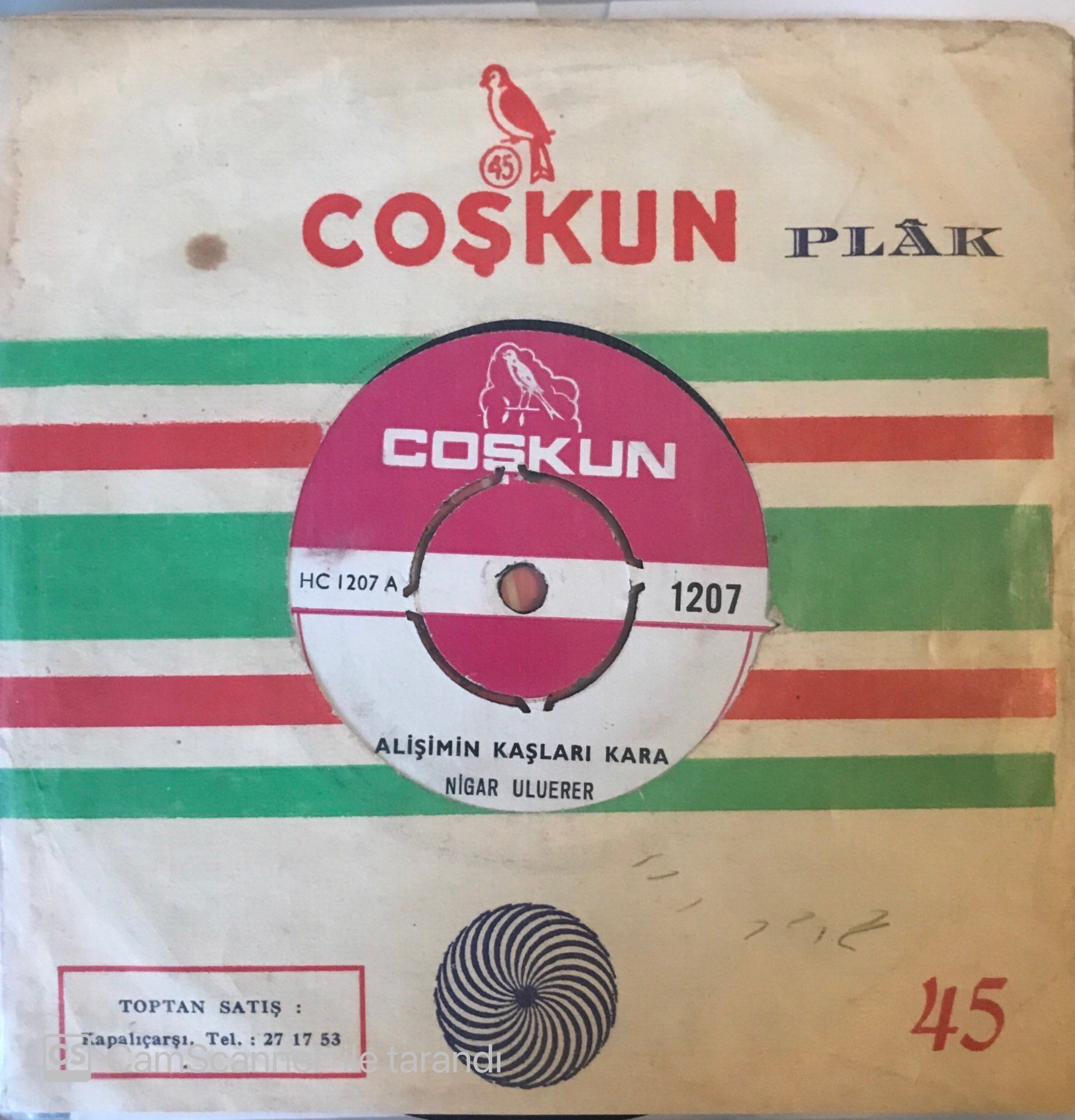 Nigar Uluerer - Alişimin Kaşları Kara 45lik