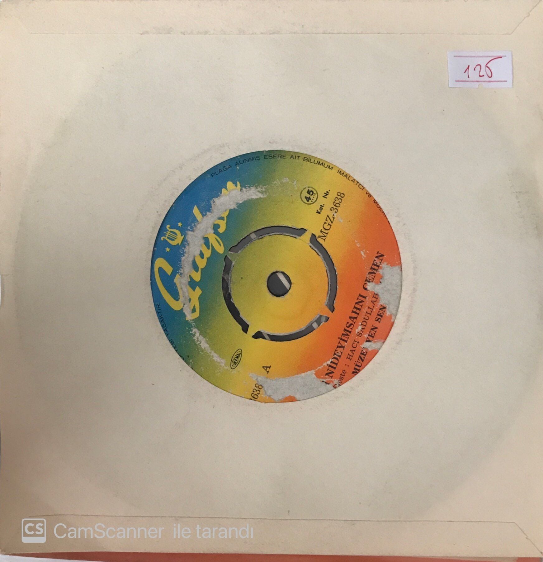 Müzeyyen Senar - Ah Nideyim Sahnı Çemen 45lik