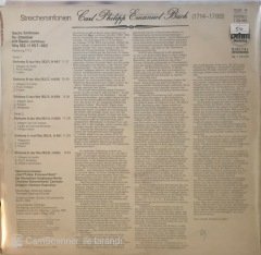 Carl Philipp Emanuel Bach Streichersinfonien LP