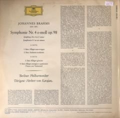 Herbert Von Karajan Brahms: Symphony No 4 - Berlıner Phılharmonıker LP