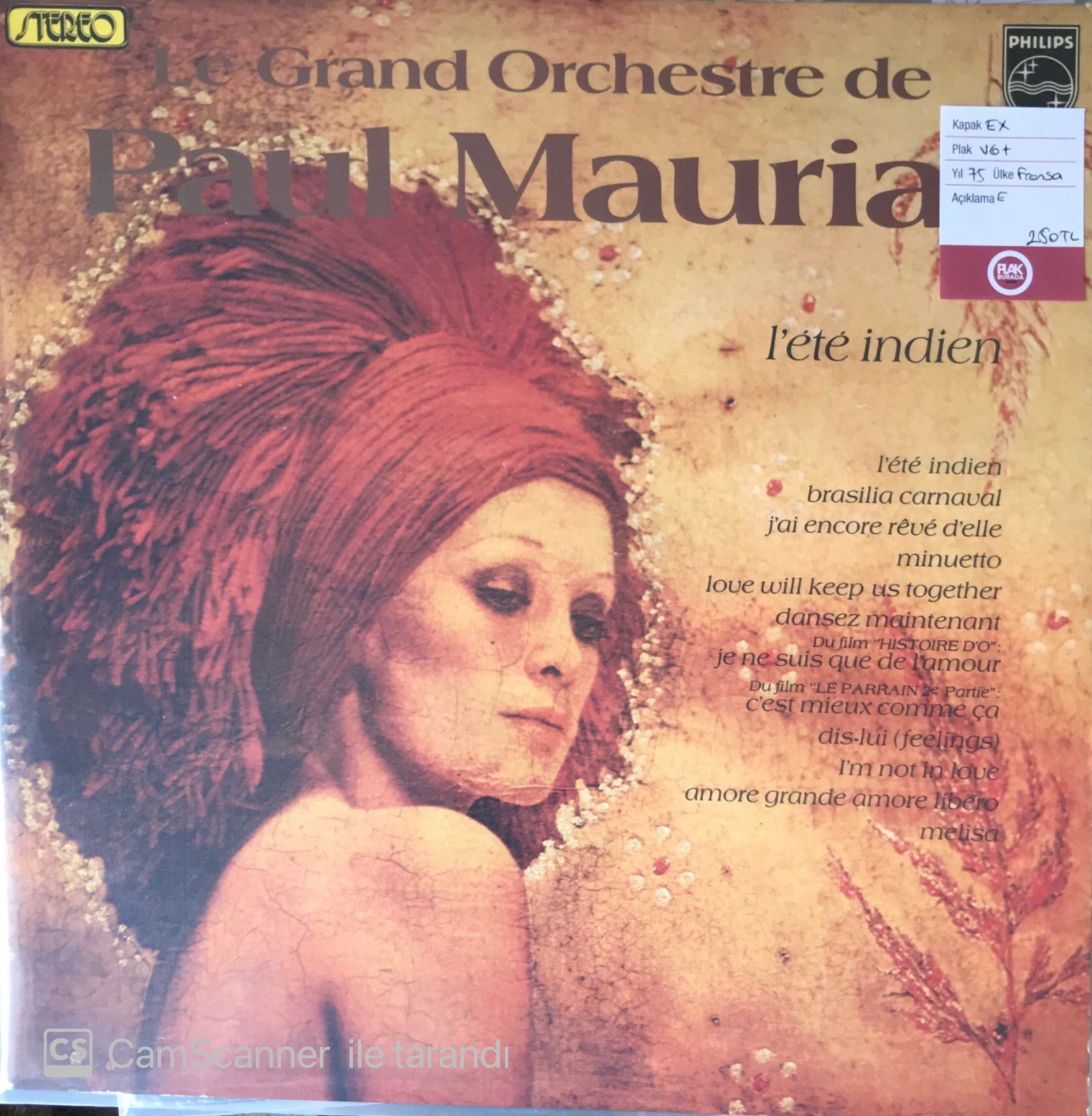 Paul Mauriat - L'ete Indien LP