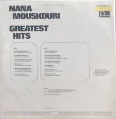 Nana Mouskouri - Greatest Hits (Senden Başka Aranjman) LP
