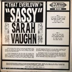 Sarah Vaughan - That Everlovin' Sassy LP