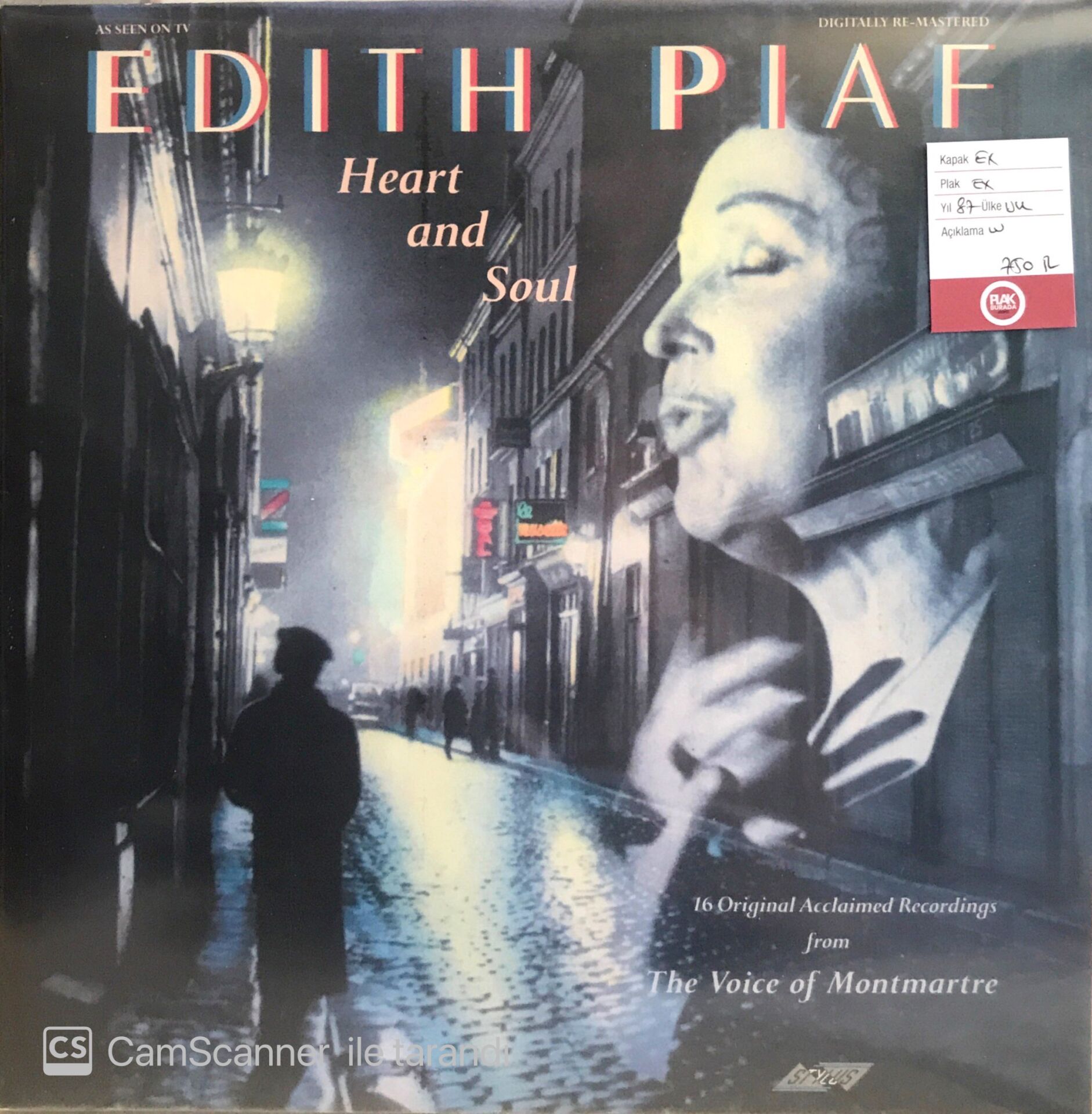 Edith Piaf Heart And Soul LP