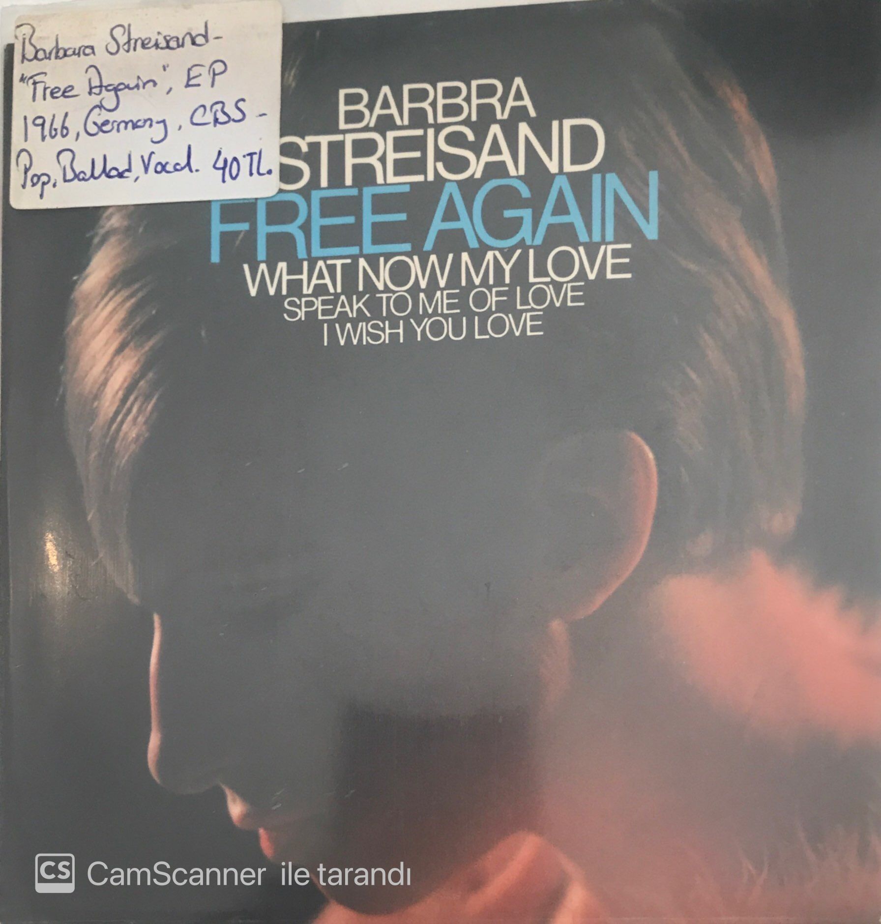 Barbra Streisand Free Again 45lik