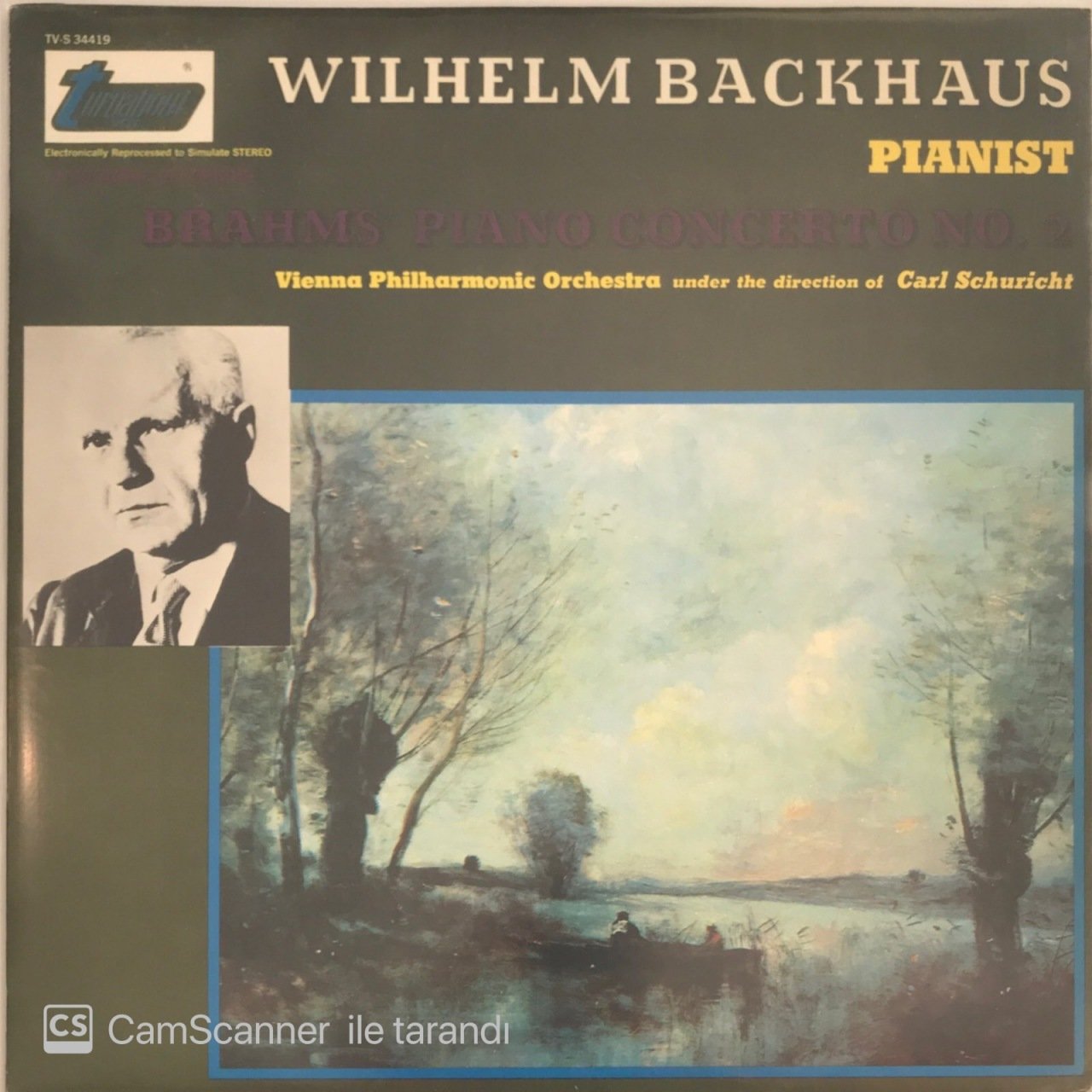 Wilhelm Backhaus Pianist Brahm's Piano Concerto No.2 LP