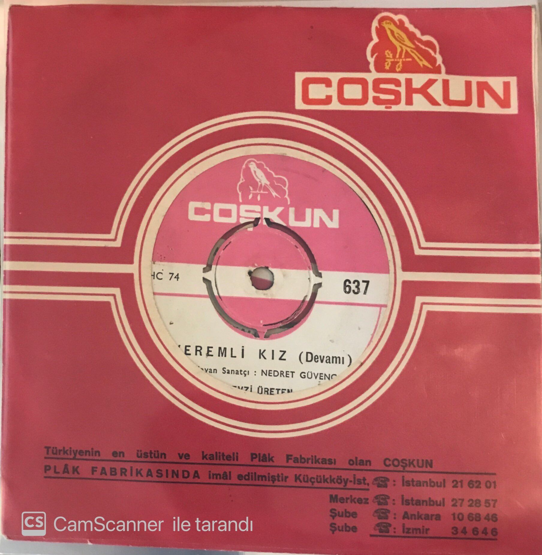 Fevzi Üreten - Veremli Kız 45lik