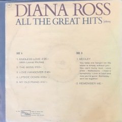 Diana Ross All The Great Hits LP