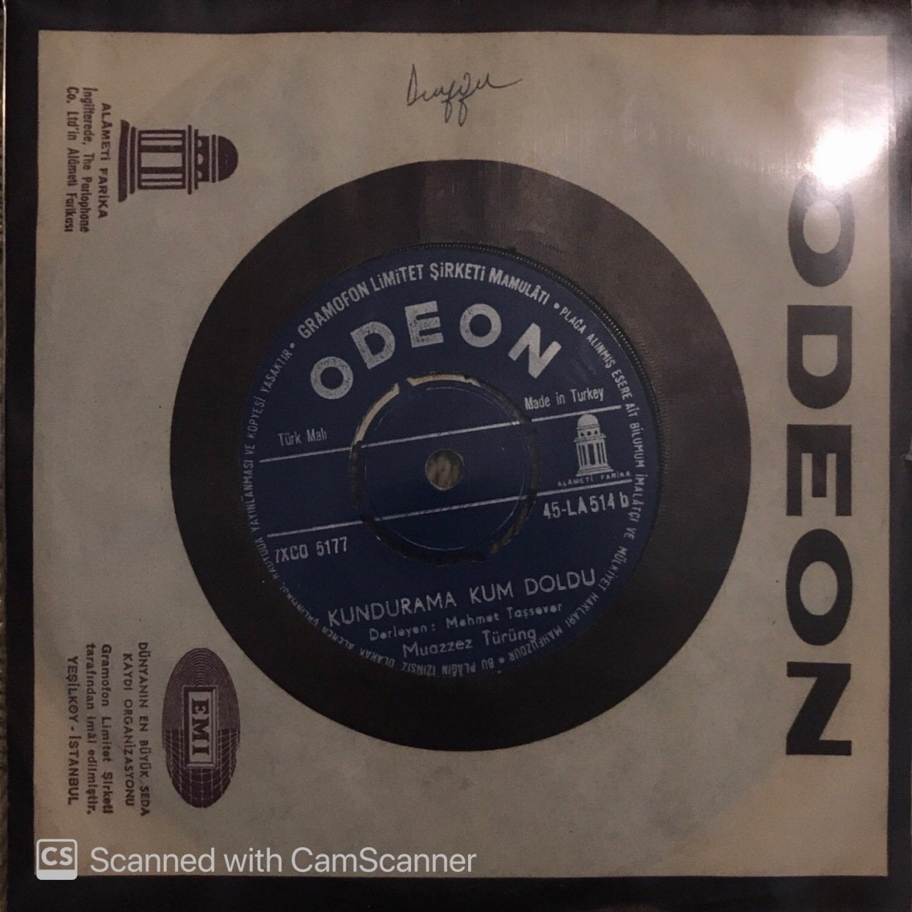 Muazzez Türüng Kunduruma Kum Doldu 45lik