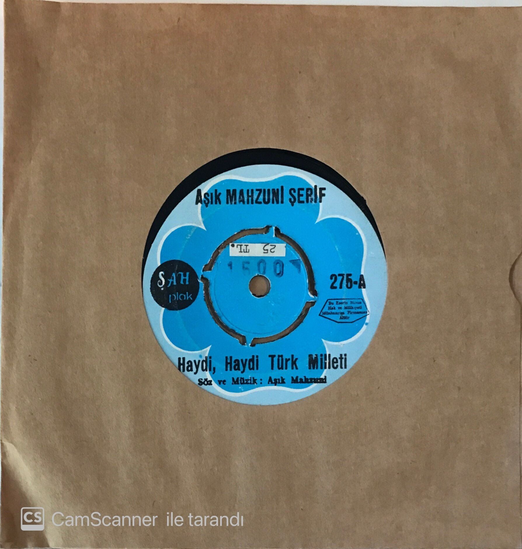 Aşık Mahsuni Şerif - Haydi Haydi Türk Milleti 45lik