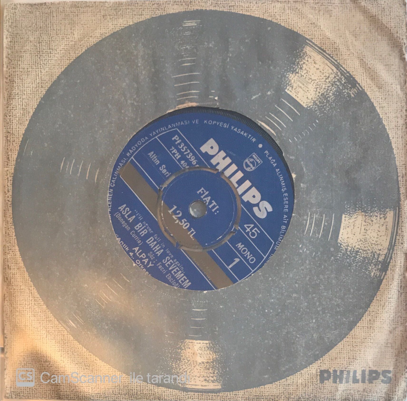 Alpay Asla Bir Daha Sevemem 45lik