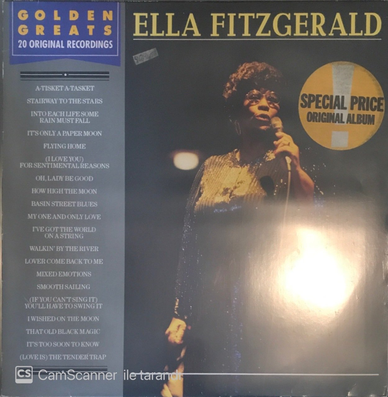 Ella Fitzgerald Golden Greats 20 Original Recordings LP