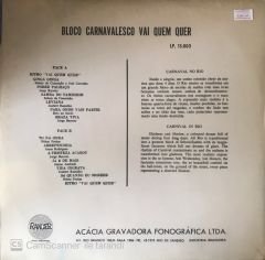 Carnaval Ranger 1967 - Brasıl Vaı Quem Quer LP