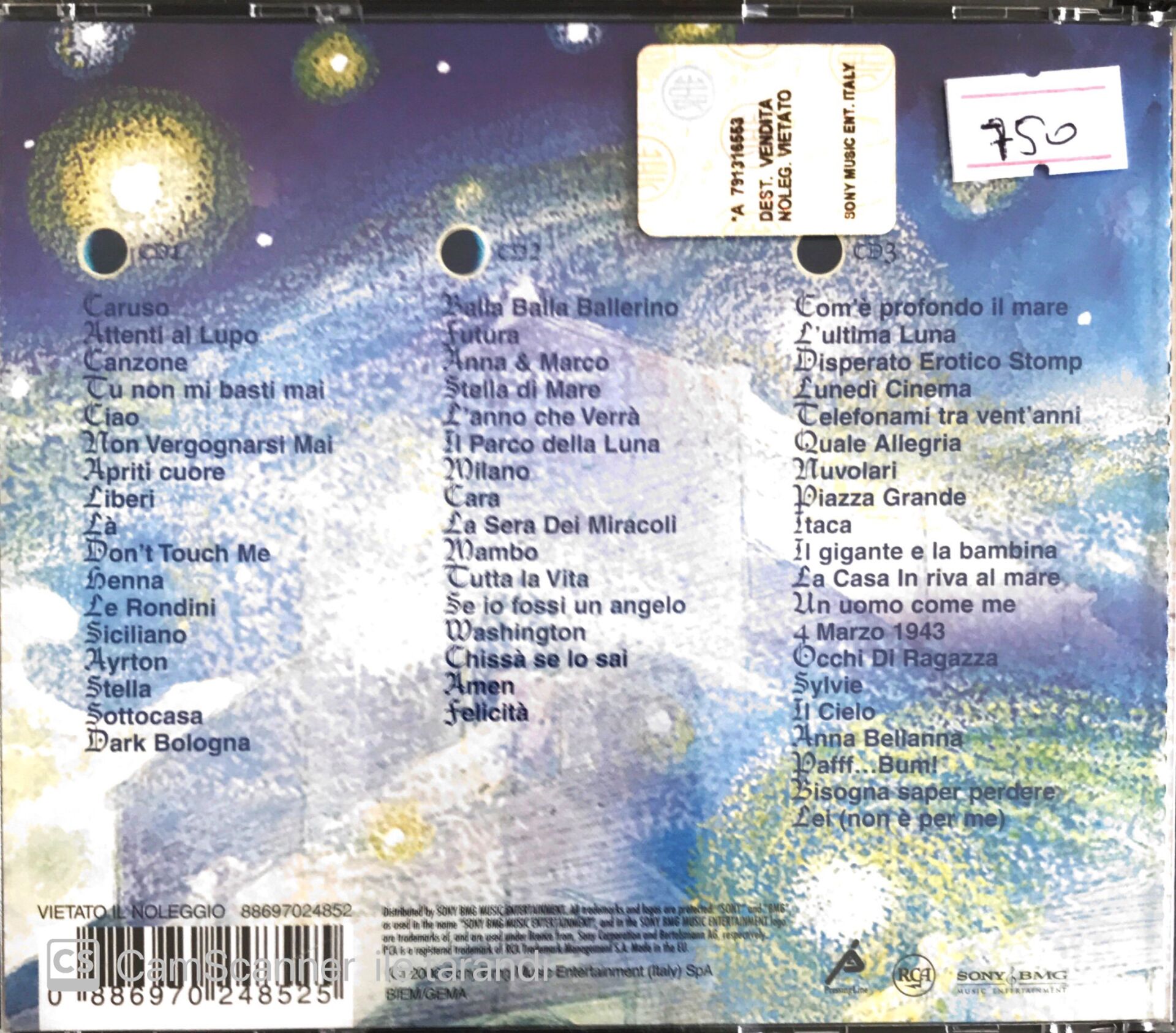 Lucio Dalla - 12000 Lune -CD