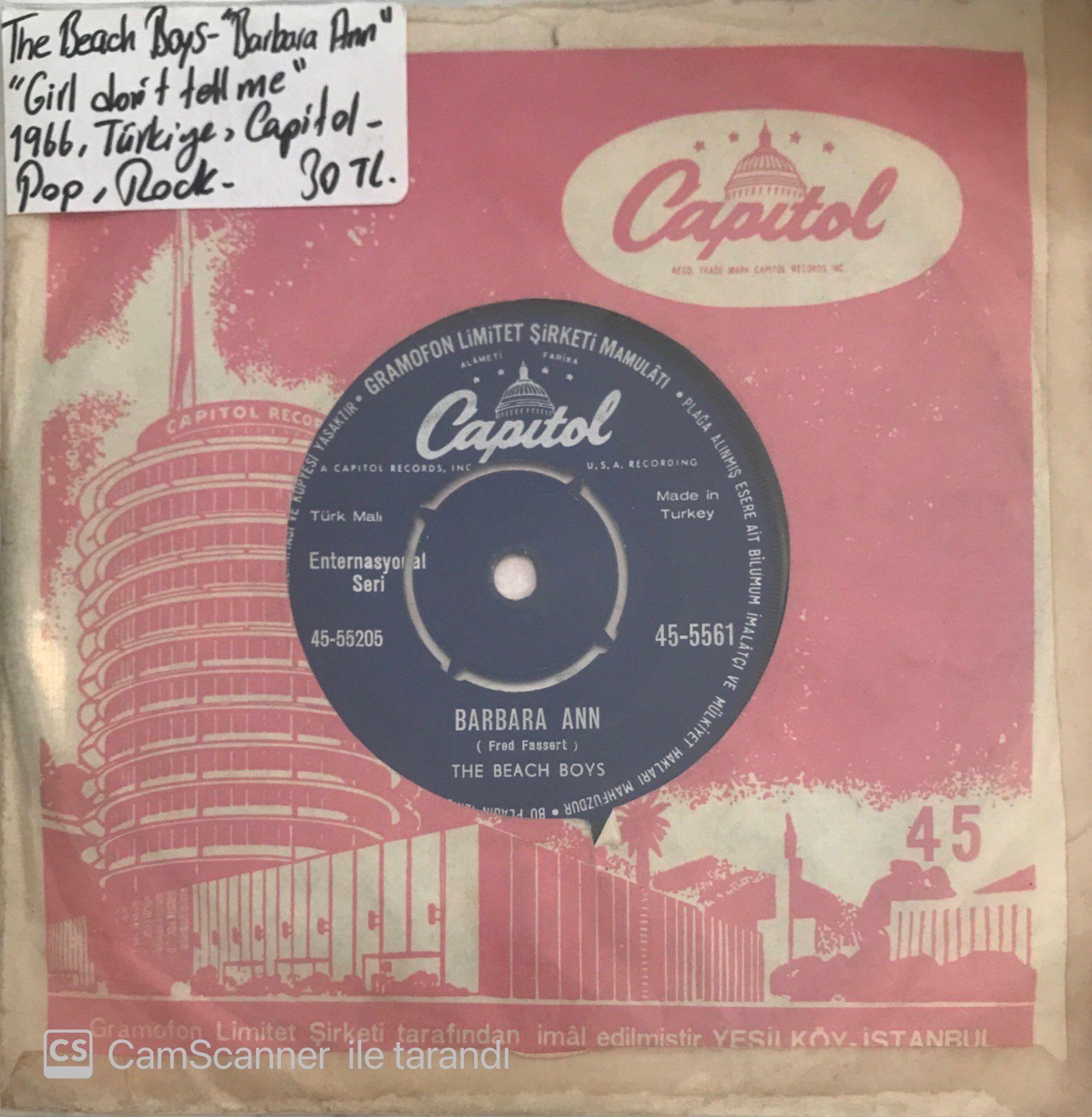 The Beach Boys Barbara Ann 45lik