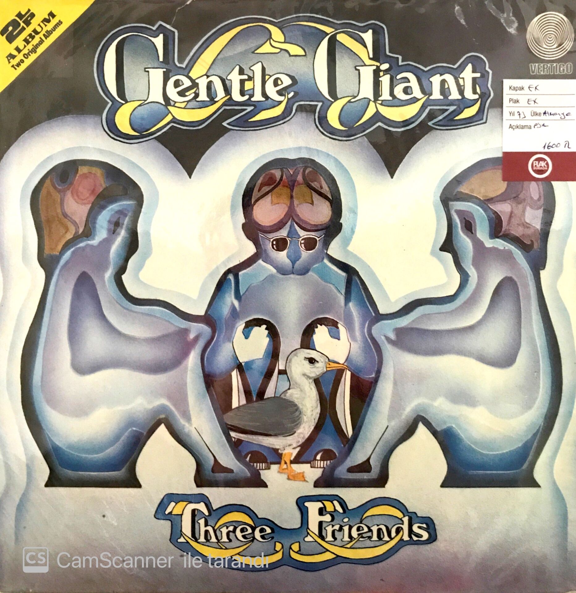 Gentle Giant - Three Friends (Double LP) LP