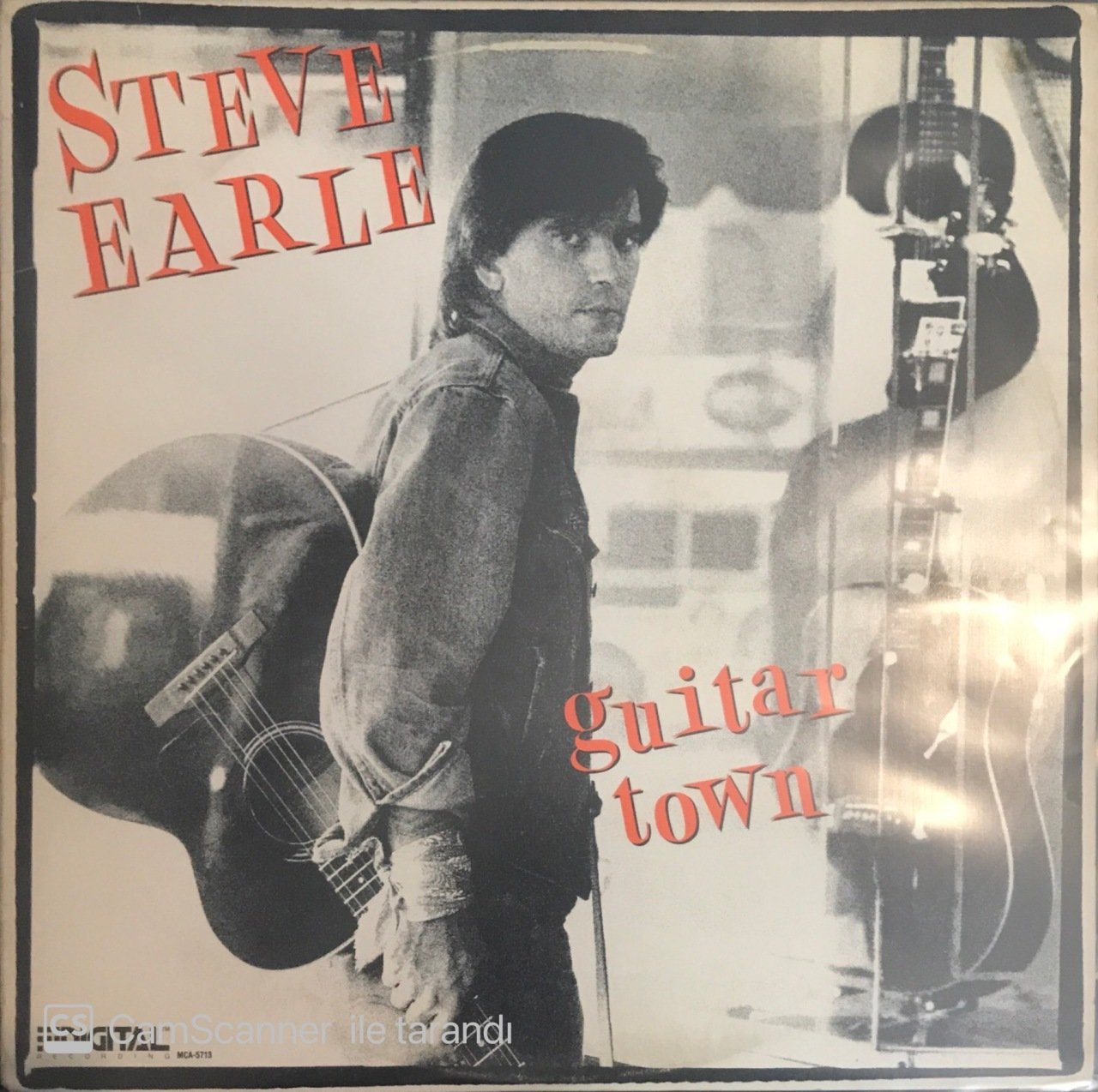 Steve Earle Guitar Town LP