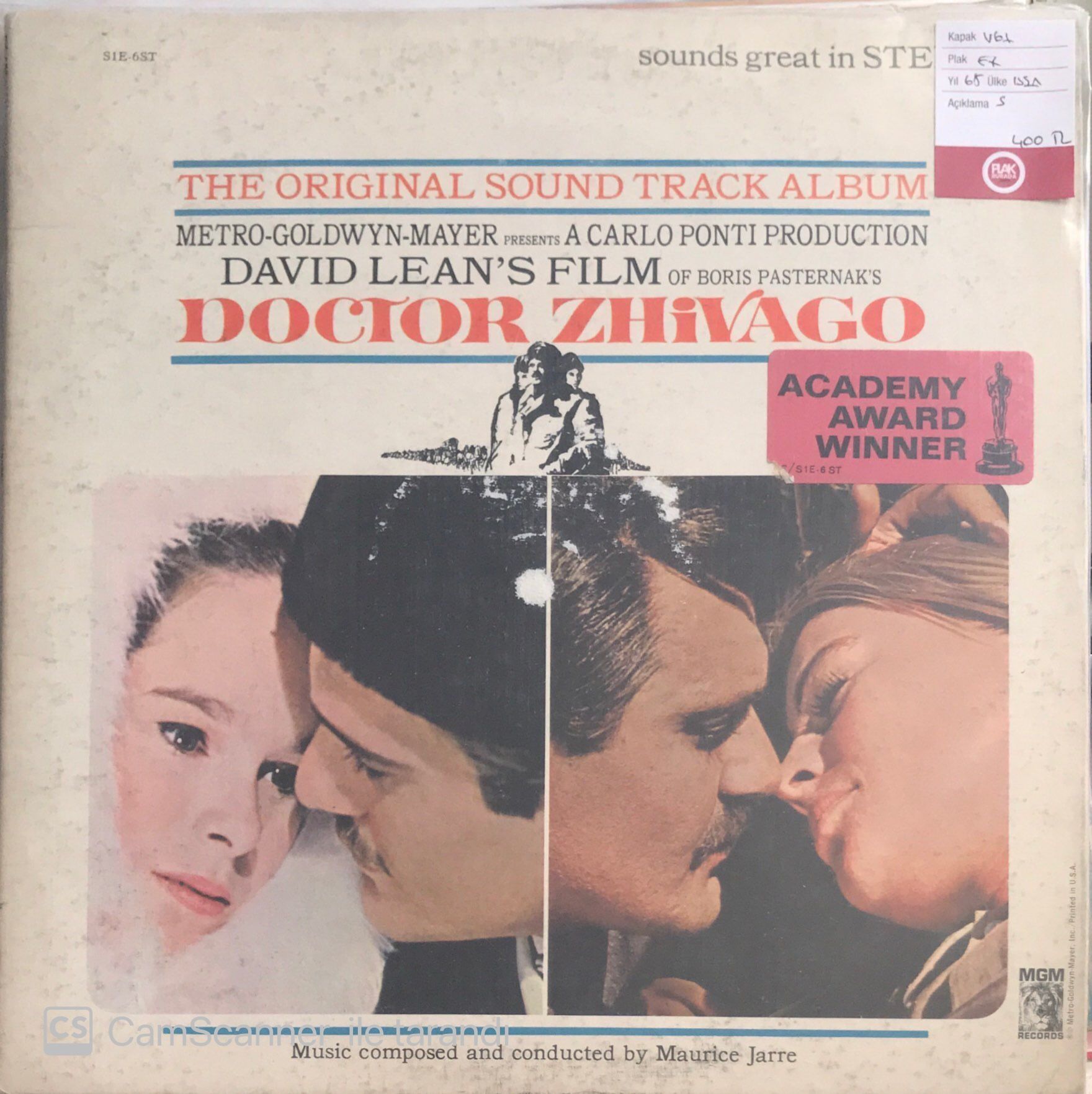 Doctor Zhivago - Original Soundtrack LP
