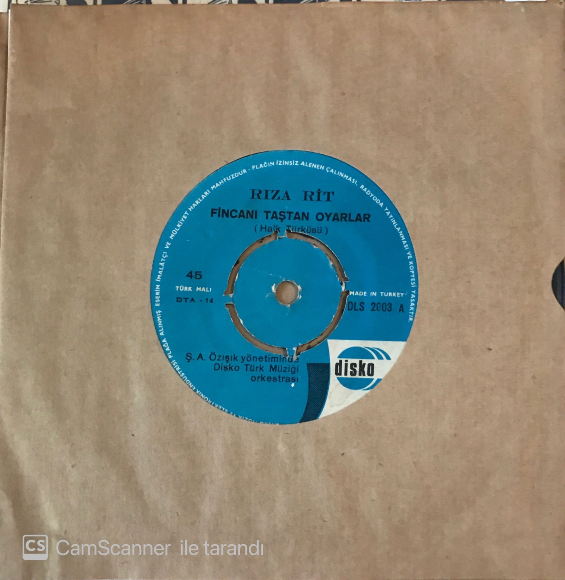 Rıza Rit - Fincanı Taştan Oyarlar 45lik