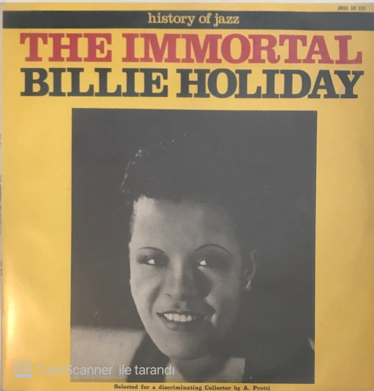 Billie Holdiay The Immortal LP