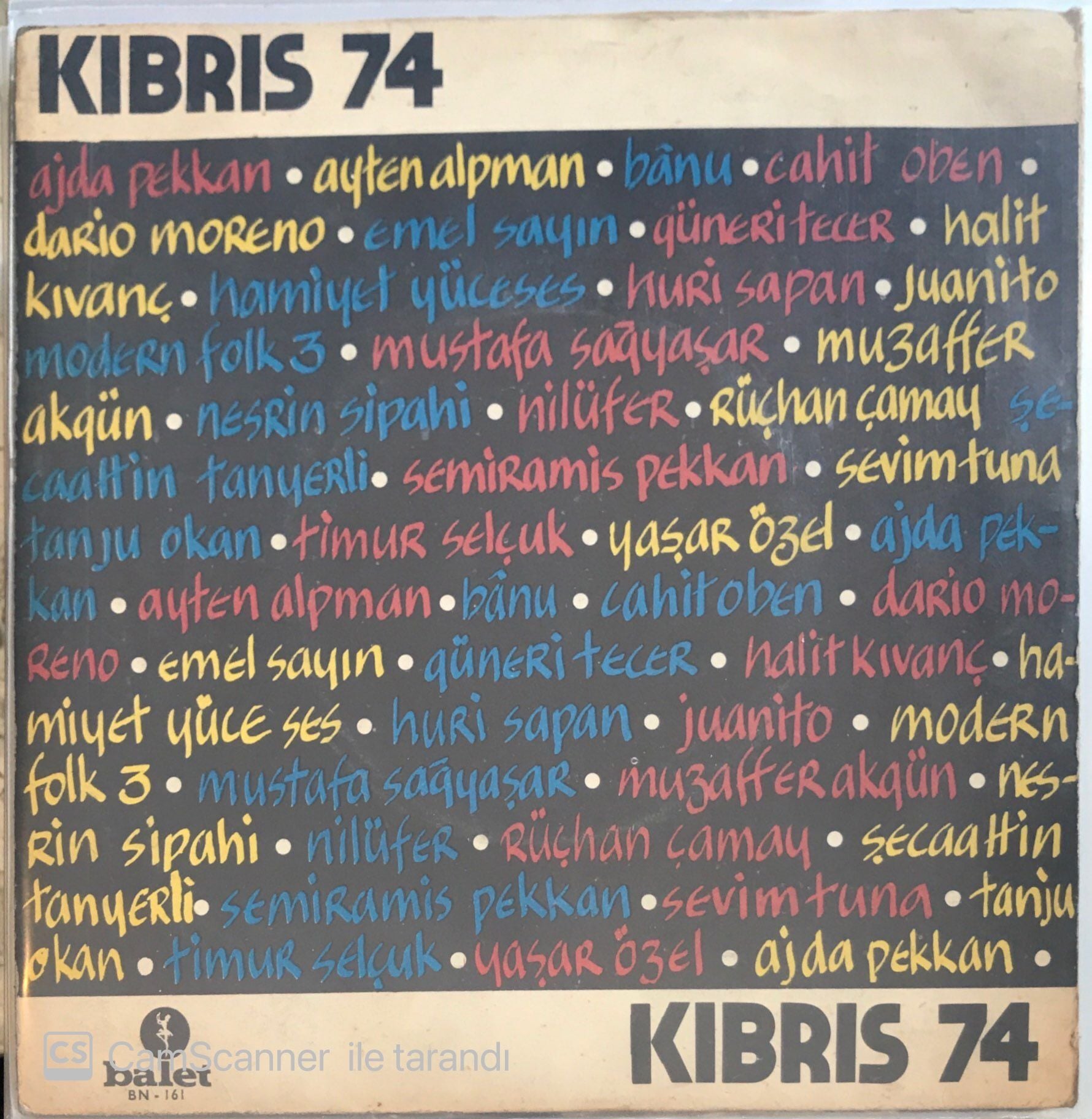 Kıbrıs 74 Sanatçılar Sesleniyor 45lik