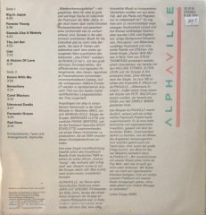 Alphaville Big In Japan LP