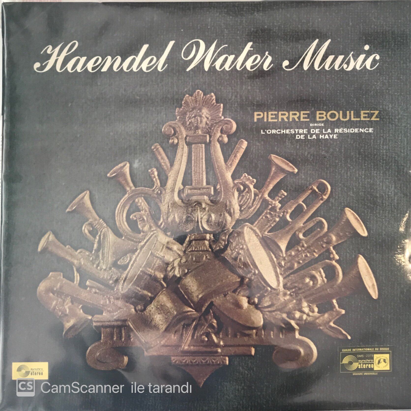 Haendel Water Music Pierre Boulez LP