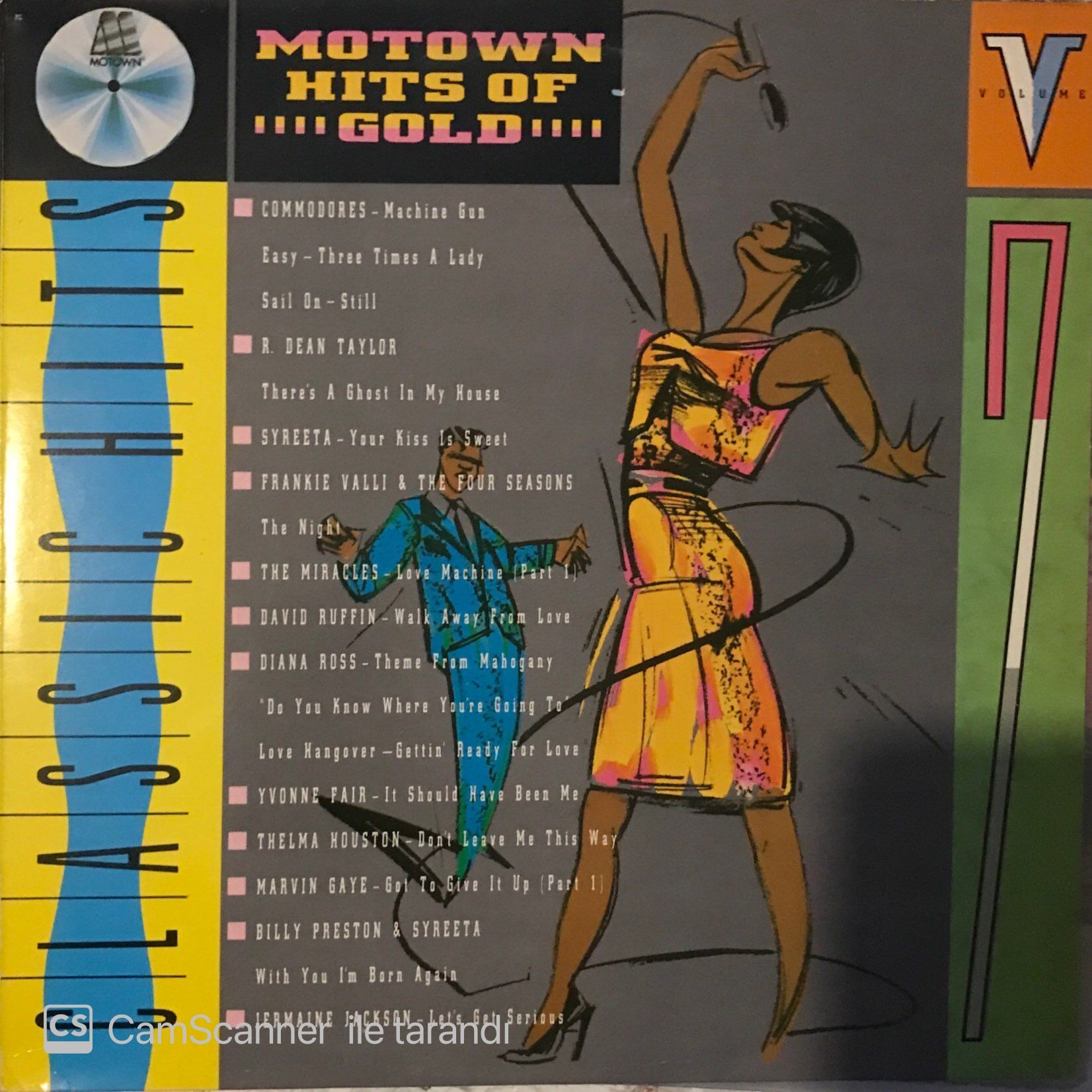 Motown Hits Of Gold Classic Hits Volume 7 LP