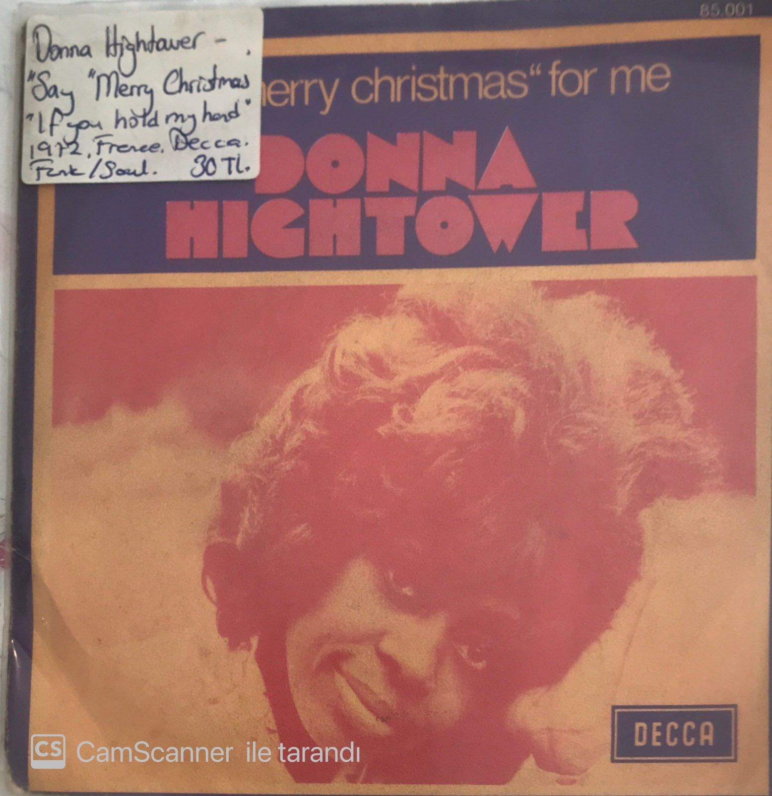 Donna Hightower Say Merry Christmas For Me 45lik