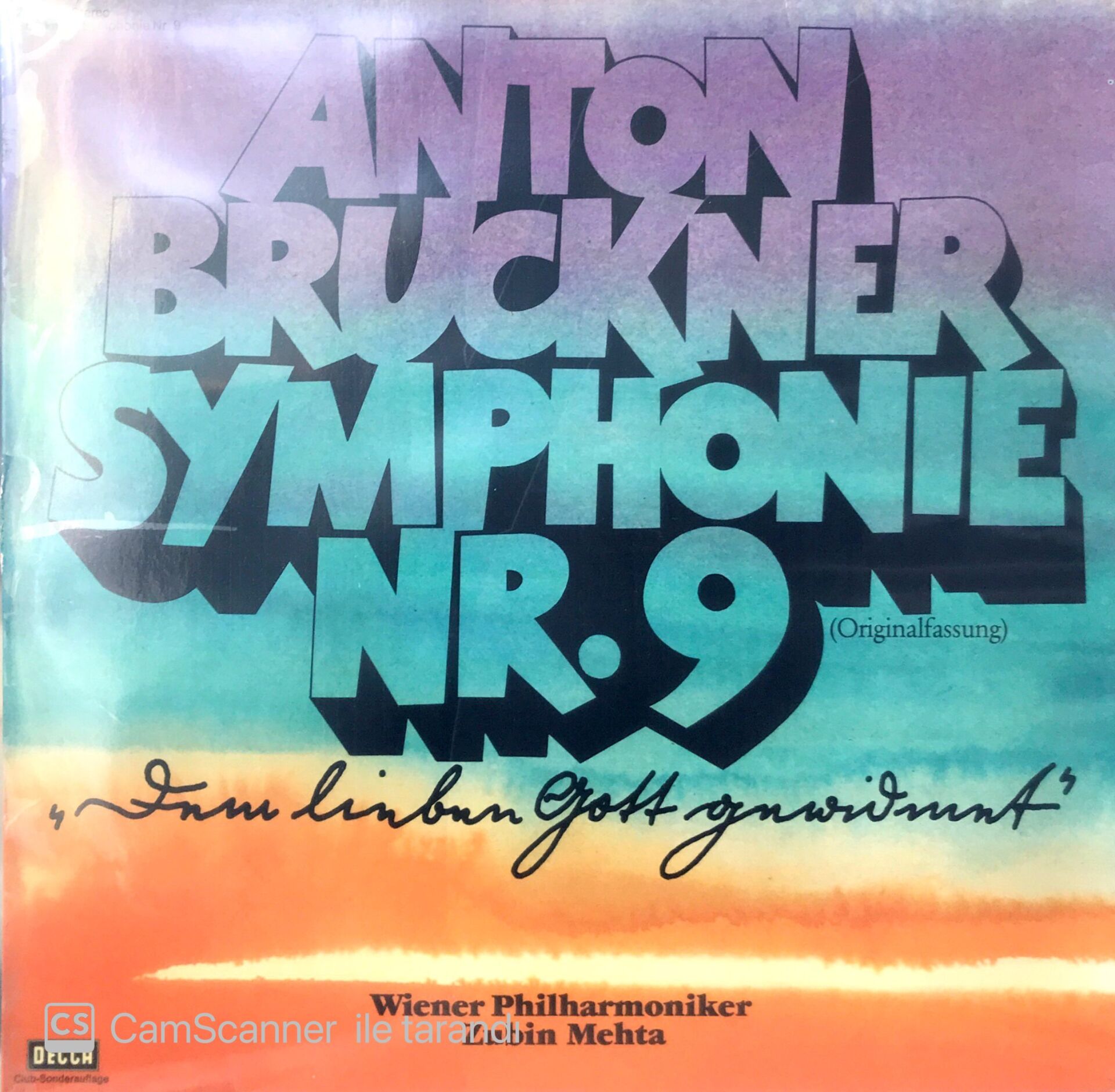 Anton Bruckner / Symphonie Nr. 9 LP