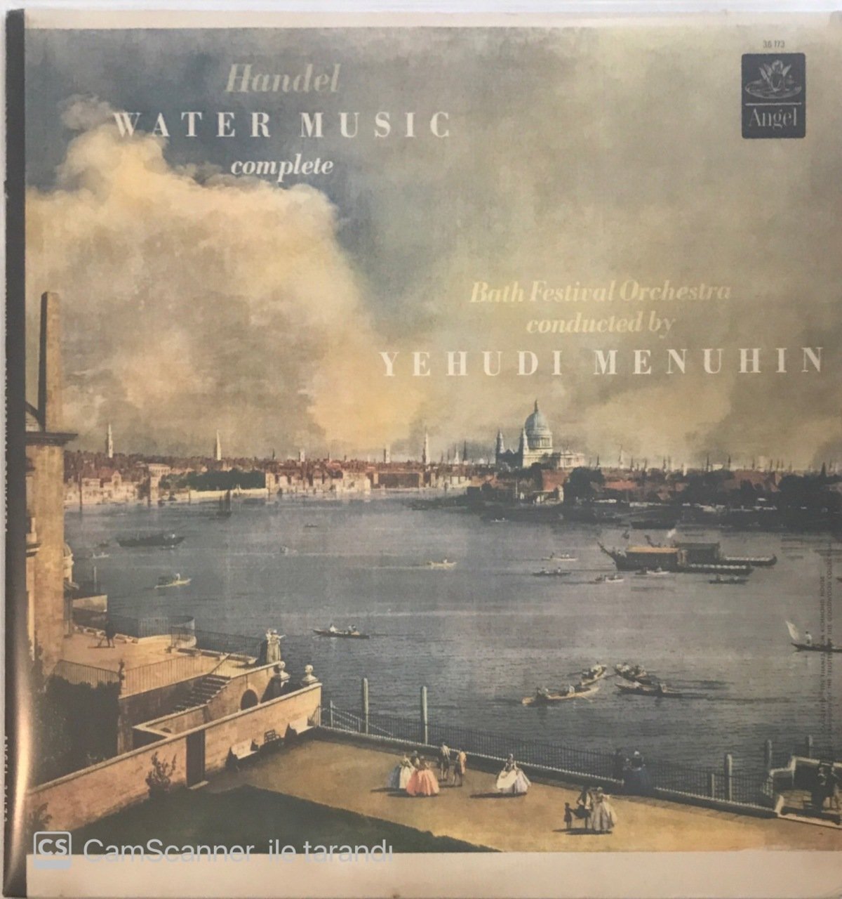 Handel Water Music Complete Yehudi Menuhin LP