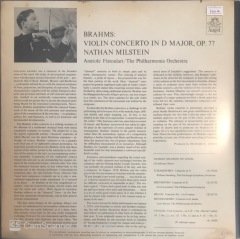 Brahms Violin Concerto Milstein Philharmonia Orchestra Anatole Fistoulari LP
