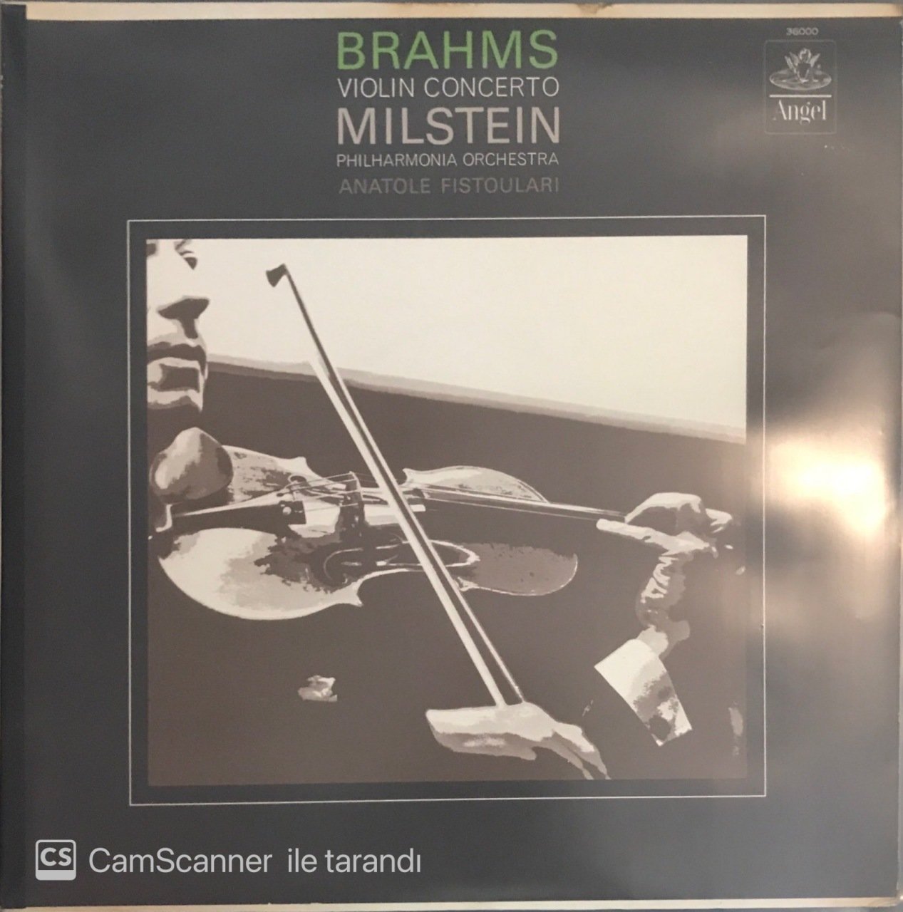Brahms Violin Concerto Milstein Philharmonia Orchestra Anatole Fistoulari LP