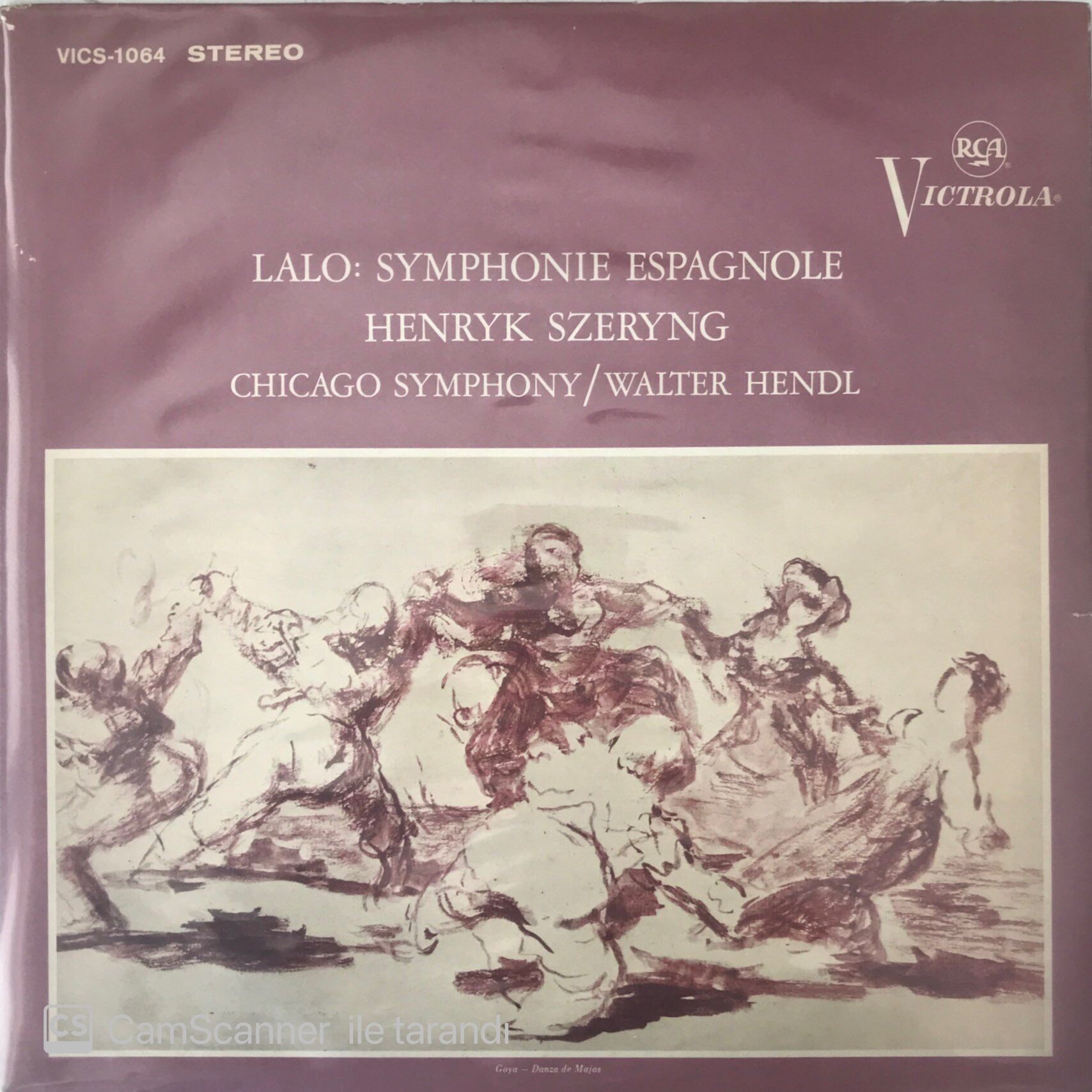 Lalo: Symphonie Espagnole Szeryng Chicago Symphony Walter Hendl LP