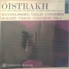 Mozart Mendelssohn Violin Concerto No. 4 Oistrakh LP