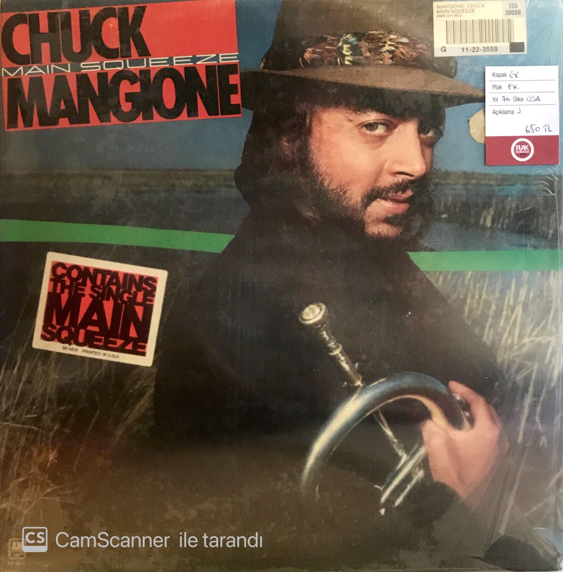 Chuck Mangione Main Squeeze LP
