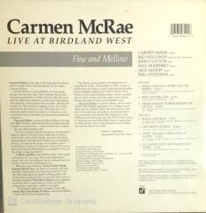Carmen McRae Live at Birdland West LP