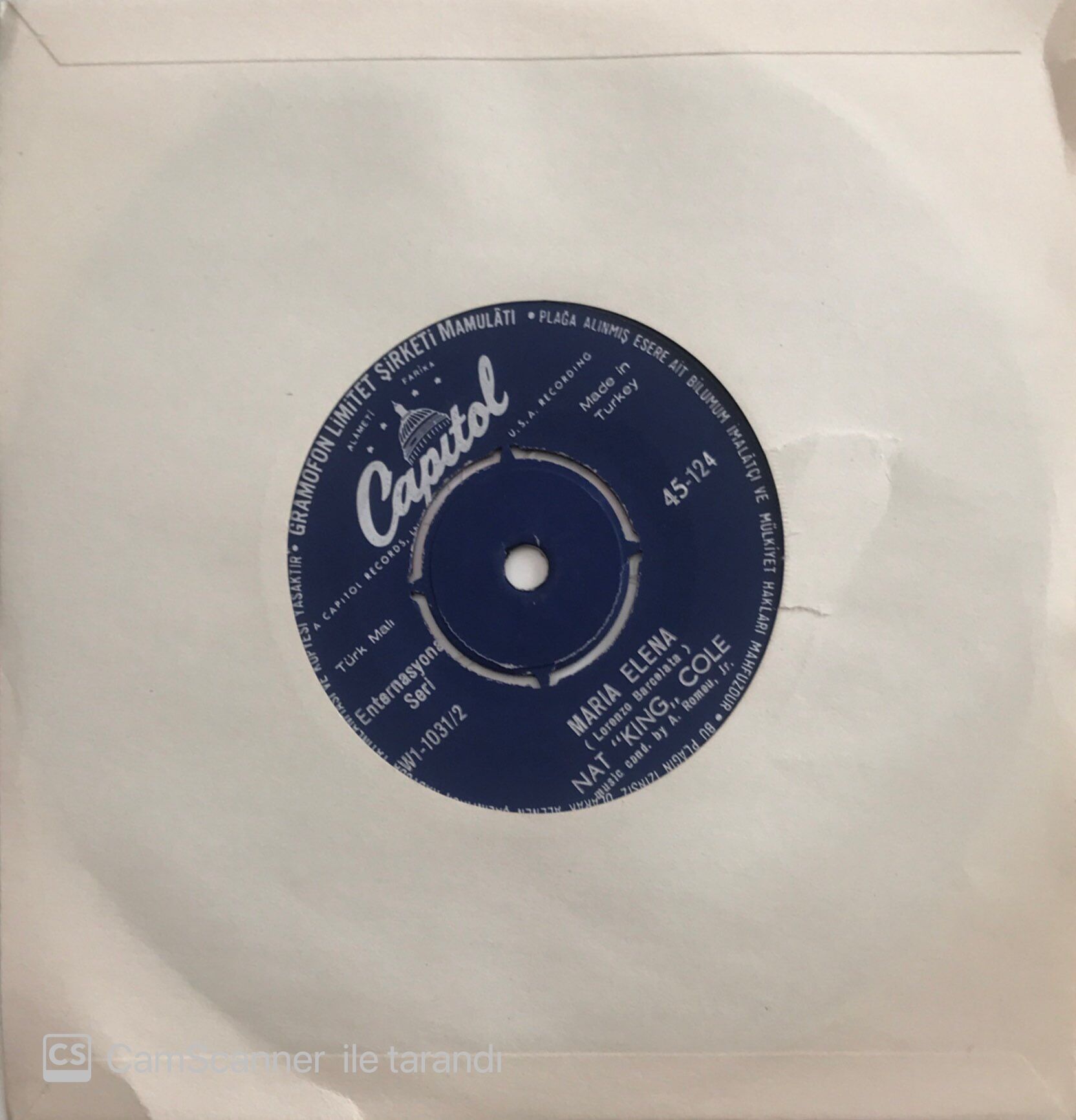 Nat King Cole Maria Elena 45lik