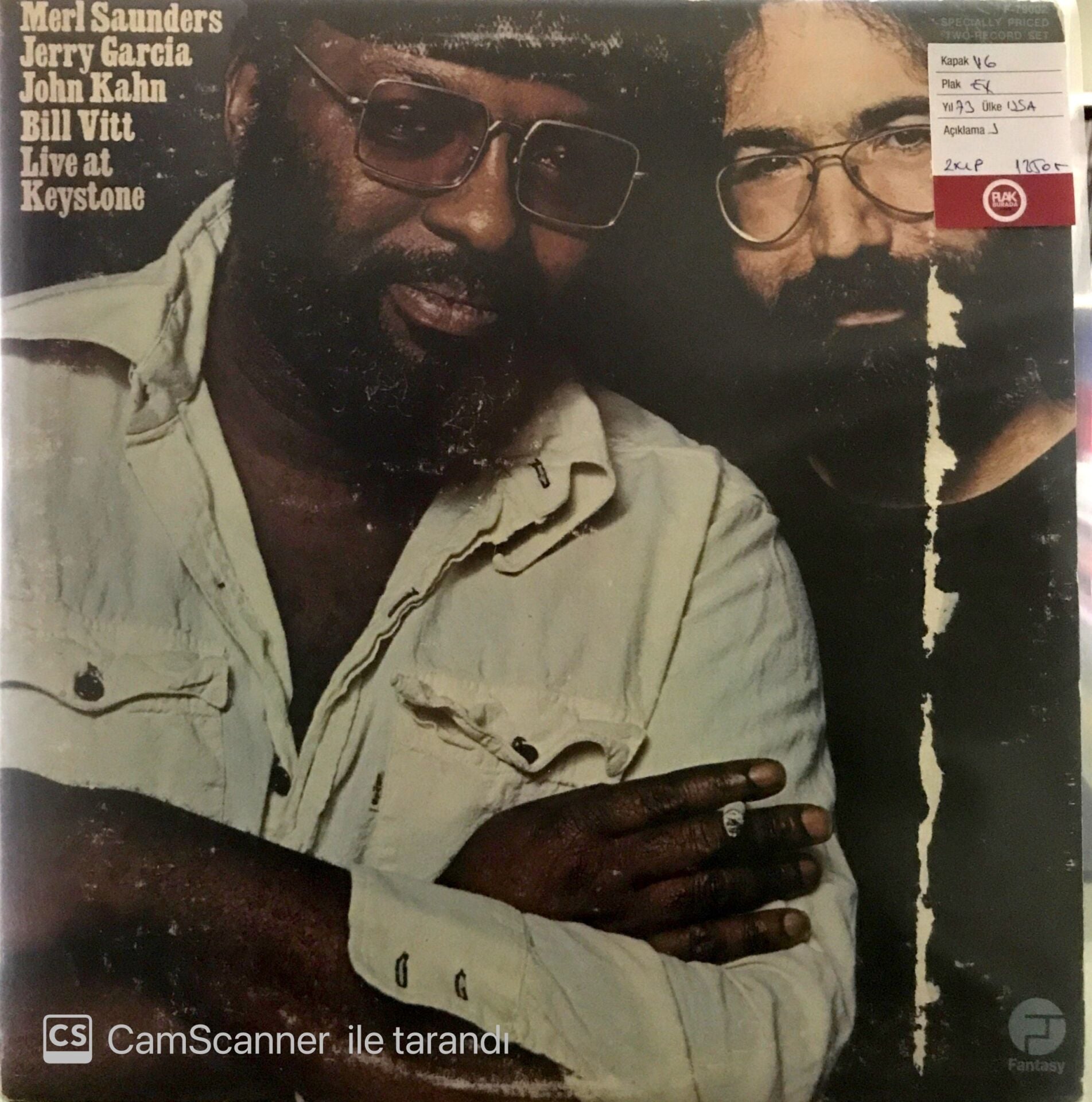 Merl Saunders, Jerry Garcia, John Kahn, Bill Vitt - Live at Keystone (Double) LP