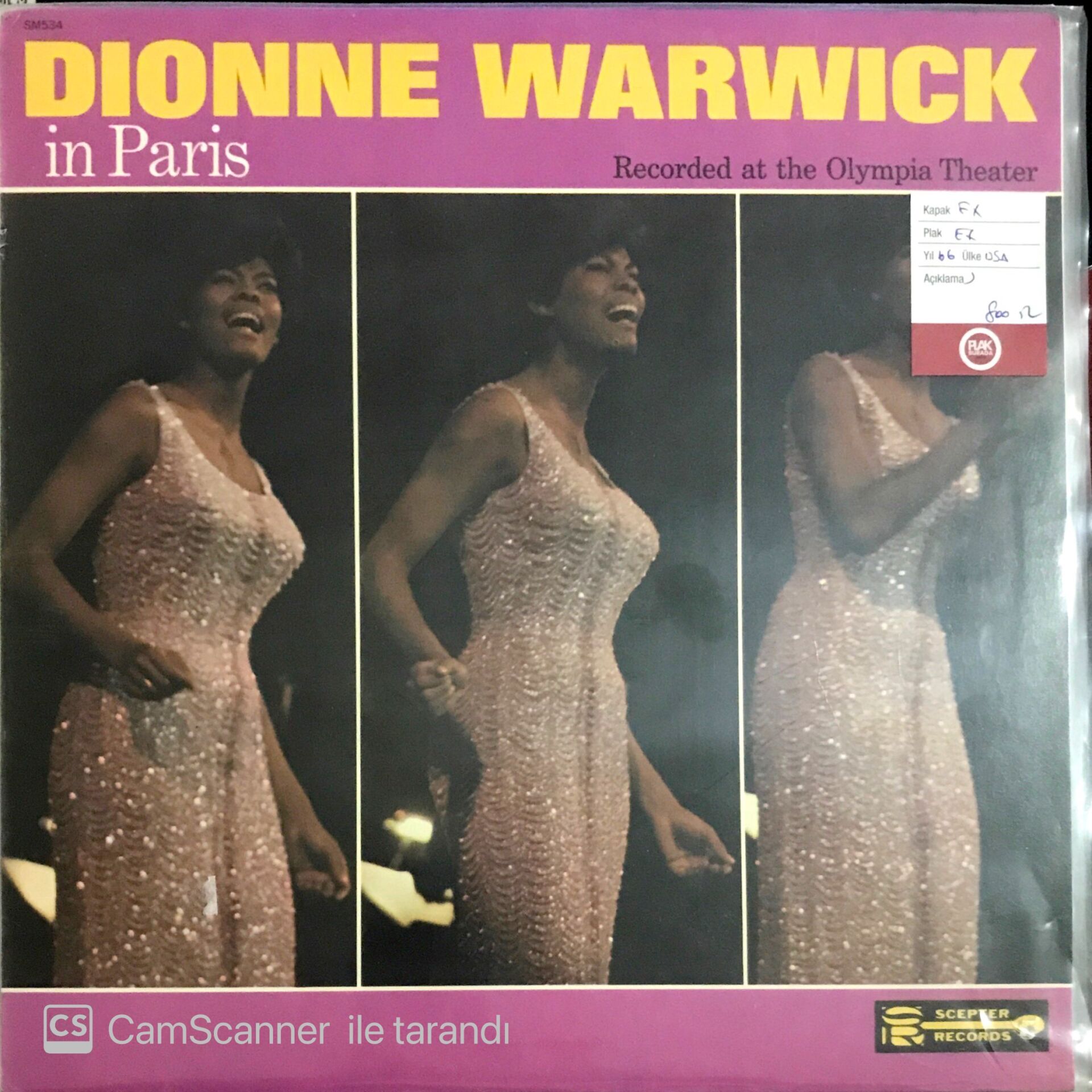 Dionne Warwick in Paris LP