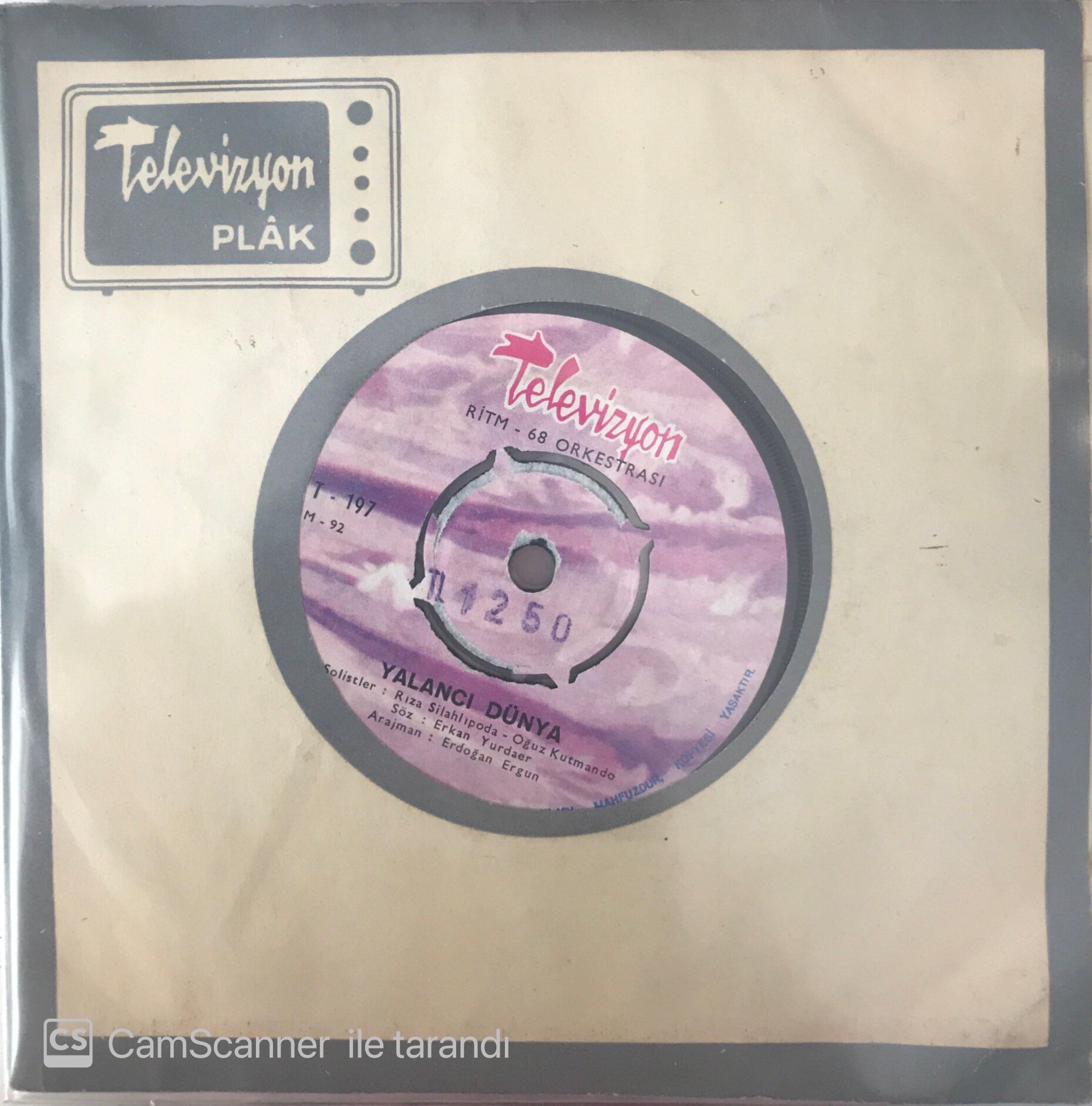 Ritm 68 Orkestrası Yalancı Dünya 45lik