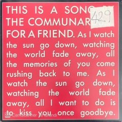 The Communards For A Friend 45lik