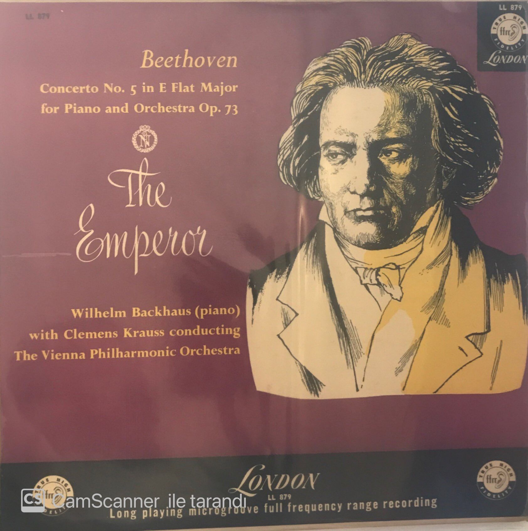 Beethoven Concerto No. 5 in E Flat Major LP
