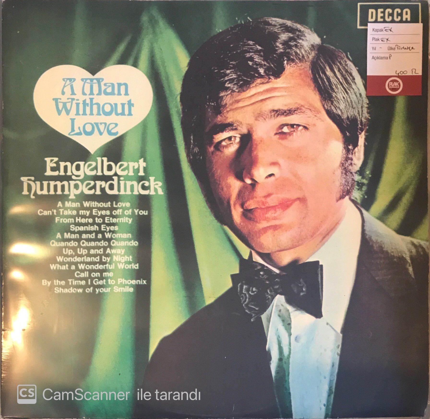 Engelbert Humperdinck - A Man Without Love LP
