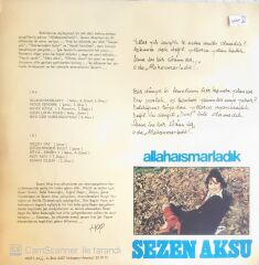Sezen Aksu - Allahaısmarladık - LP