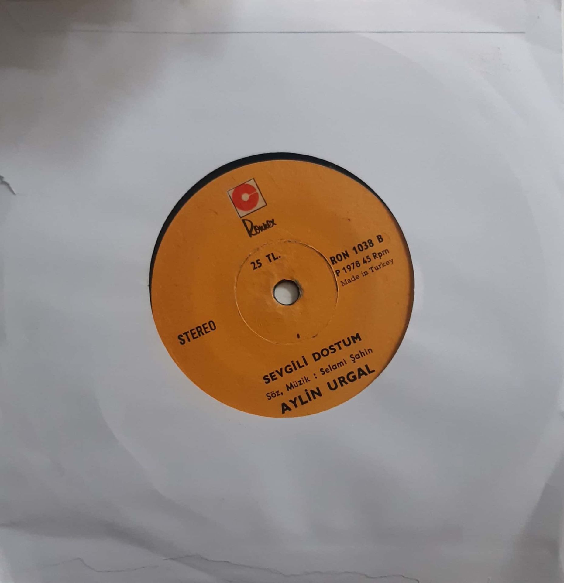 Aylin Urgal Sakın Ağlama Ardından 45lik