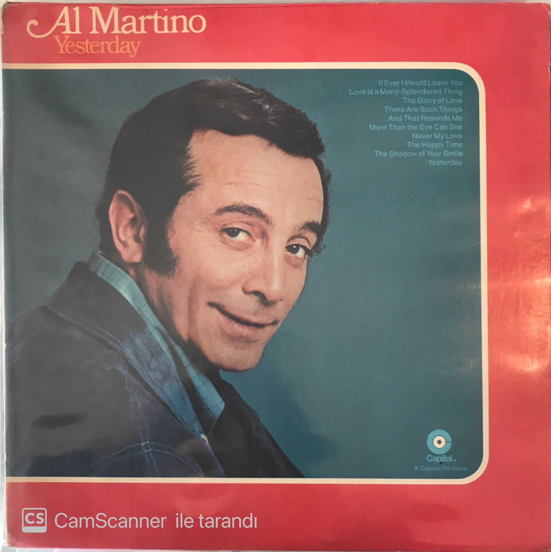 Al Martino Yesterday LP