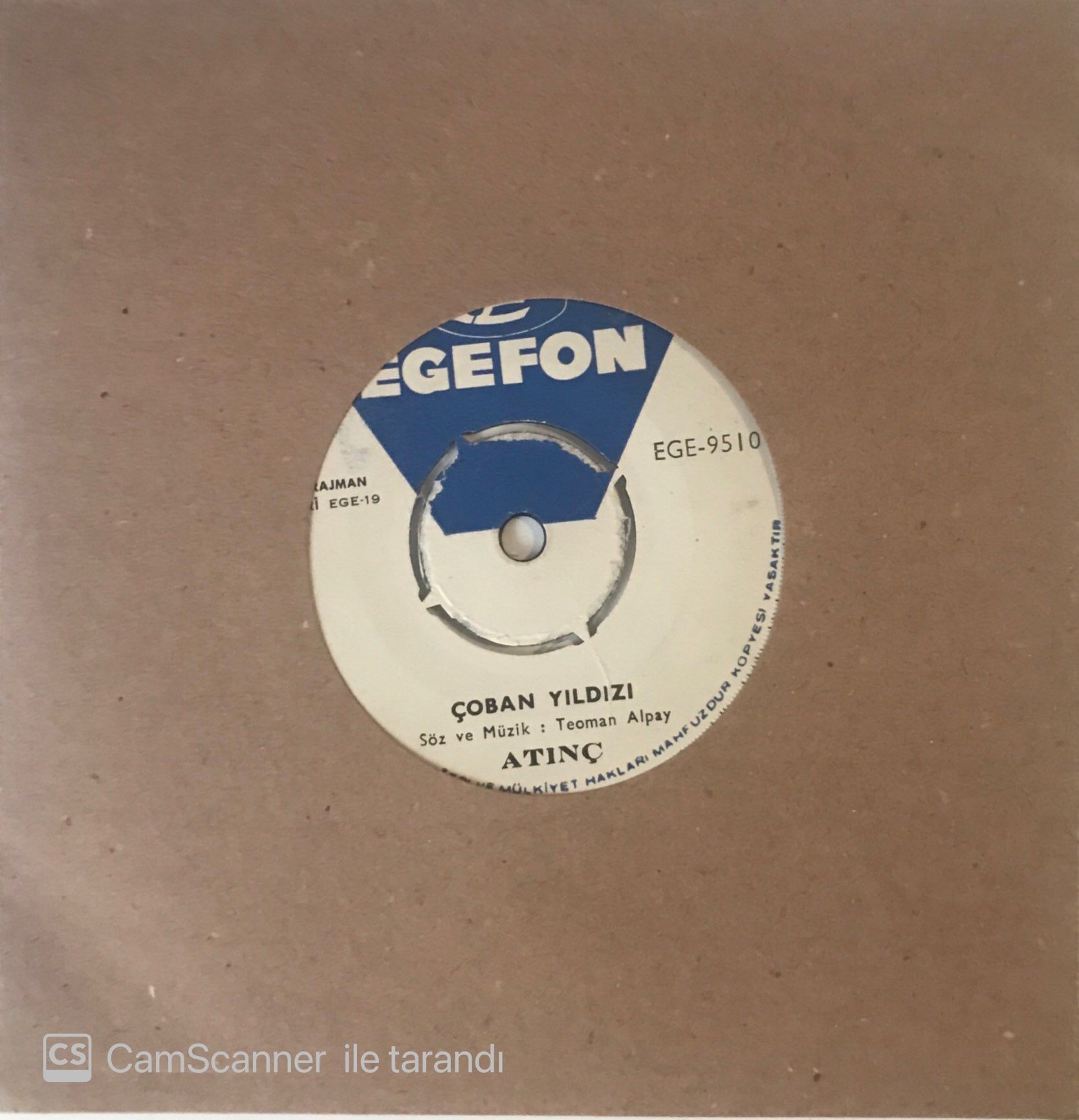 Atınç Çoban Yıldızı 45lik