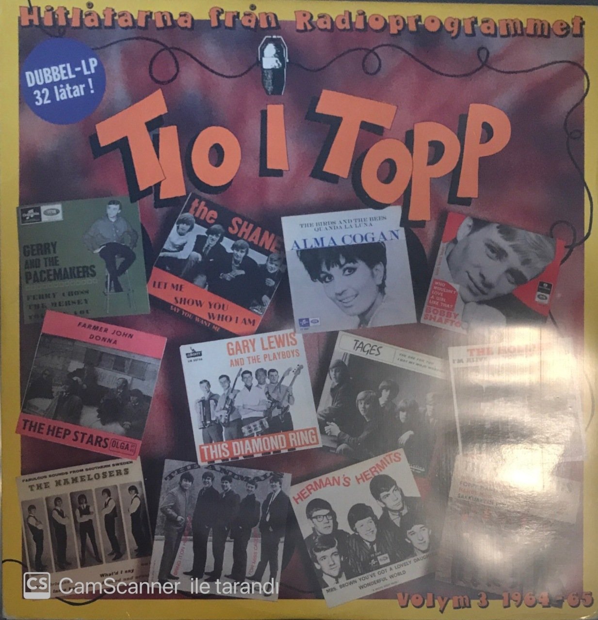 Hitlatarna Fran Radioprogrammet Tio I Topp Double LP